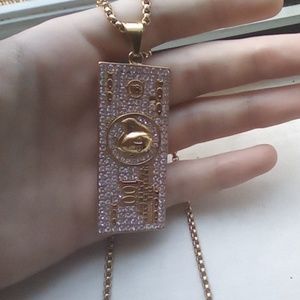 Gold plated stainless steel customized $100 bill